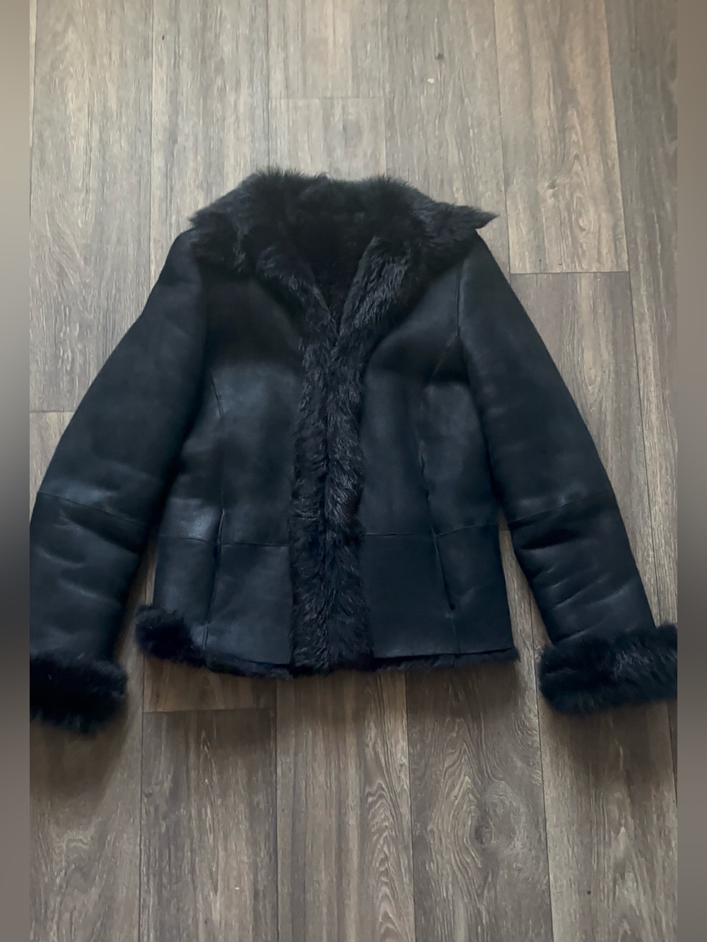 VTG Cole Haan lambskin shearling jacket
